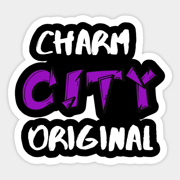 CHARM CITY ORIGINAL SET DESIGN Sticker by The C.O.B. Store